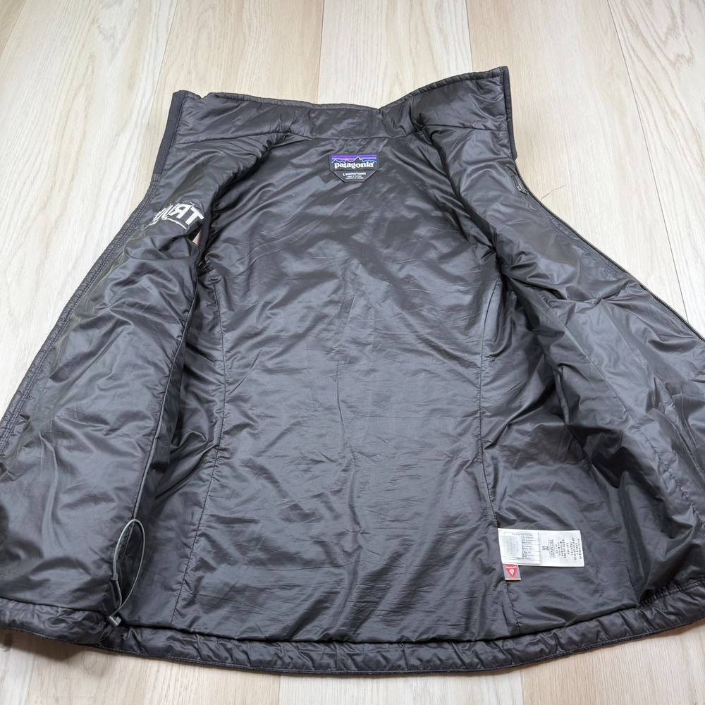 Patagonia Womens Black Primaloft Quilted Outdoor Full Zip Nano Puff Vest Size L - Picture 2 of 12